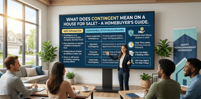 what does contingent mean on a house for sale