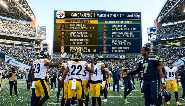 seahawks vs pittsburgh steelers match player stats