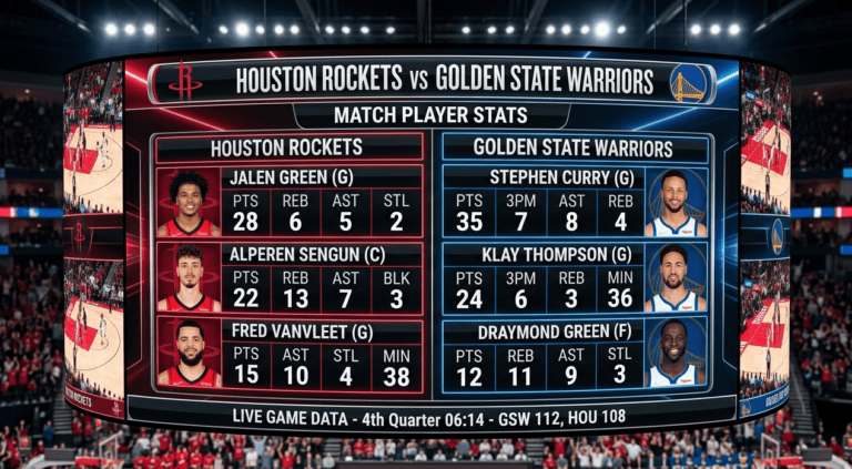 houston rockets vs golden state warriors match player stats
