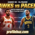 Atlanta Hawks vs Pacers Match Player Stats