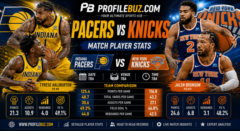 Pacers vs Knicks Match Player Stats