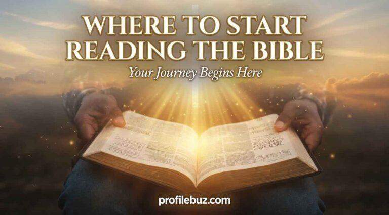 Where to Start Reading the Bible